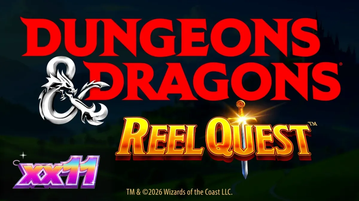 Cenário de fantasia medieval no slot Dungeons & Dragons Reel Quest